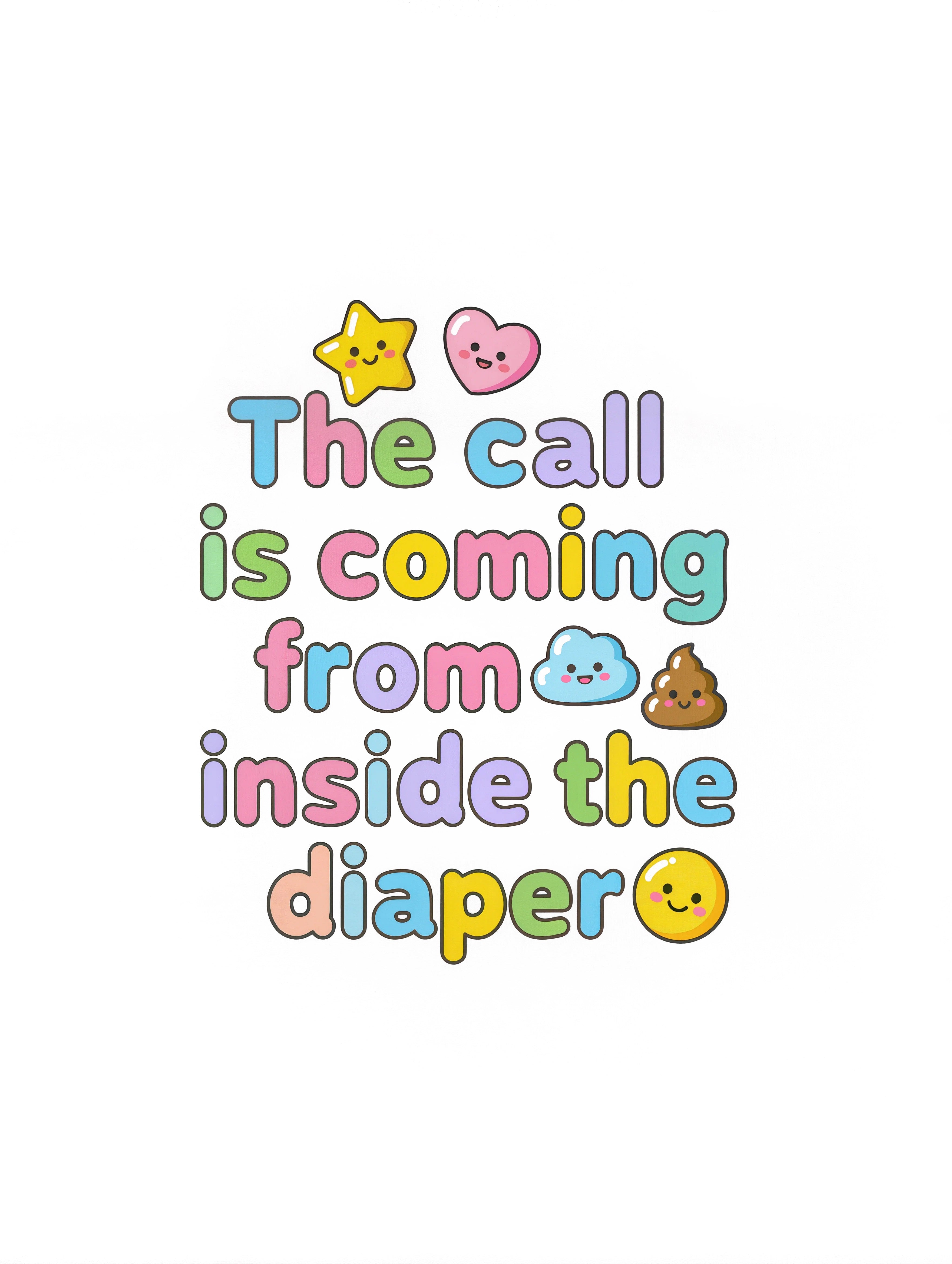 Baby Strampler aus 100 % Bio-Baumwolle – The call is coming from inside the diaper