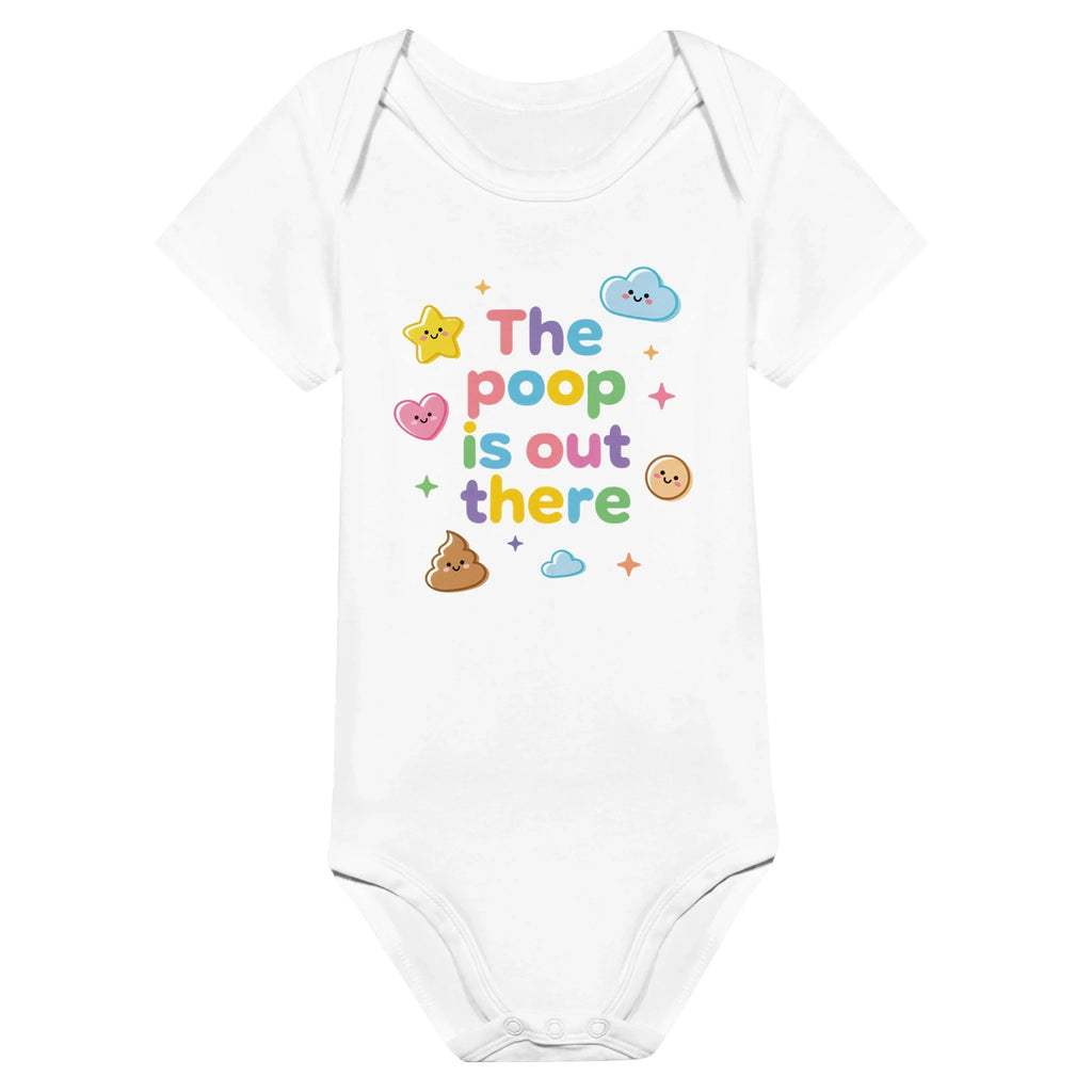 Baby Strampler aus 100 % Bio-Baumwolle – The poop is out there