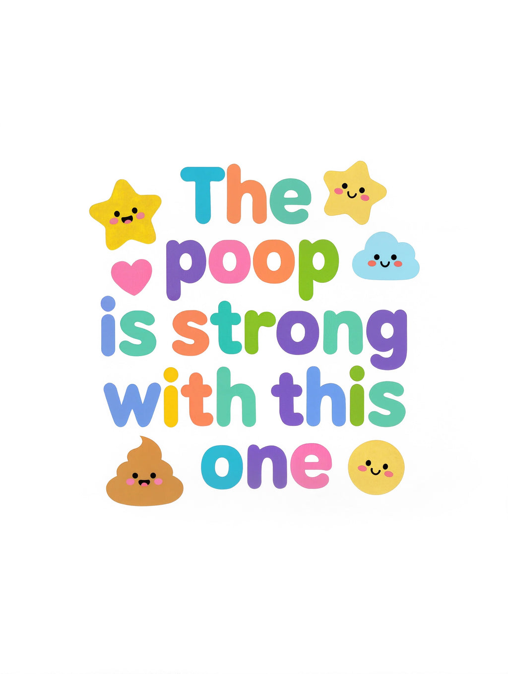 Baby Strampler aus 100 % Bio-Baumwolle – The poop is strong with this one
