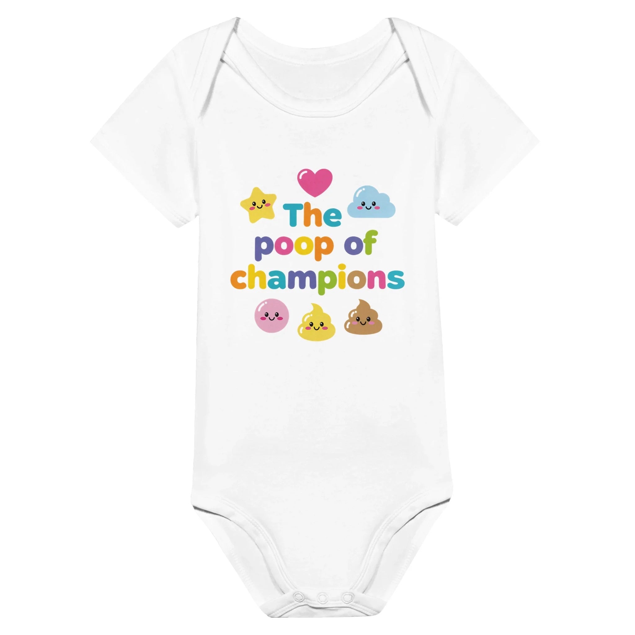 Baby Strampler aus 100 % Bio-Baumwolle – The poop of champions