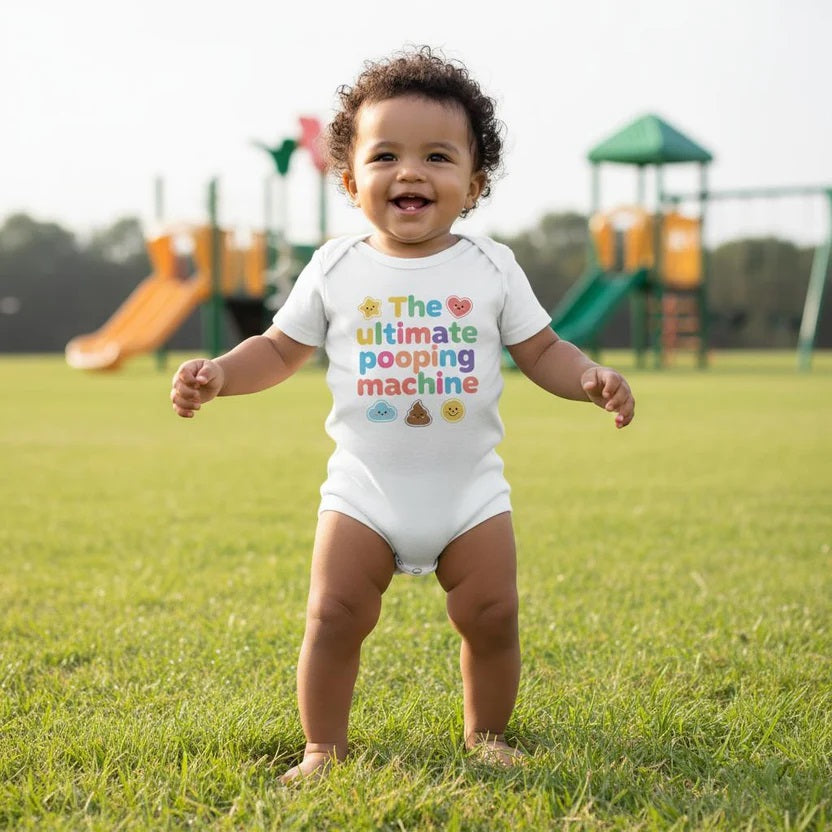 Baby Strampler aus 100 % Bio-Baumwolle – The ultimate pooping machine