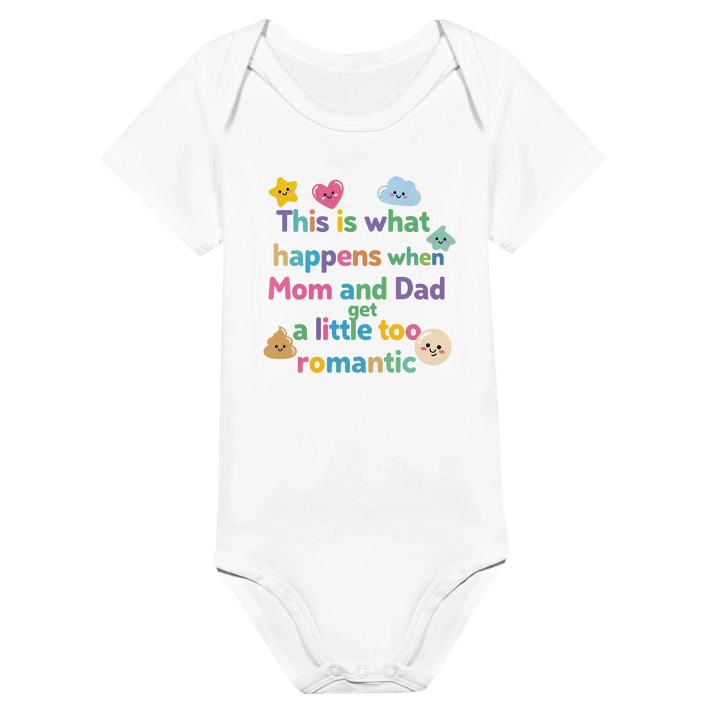 Baby Strampler aus 100 % Bio-Baumwolle – This is what happens when Mom and Dad get a little too romantic
