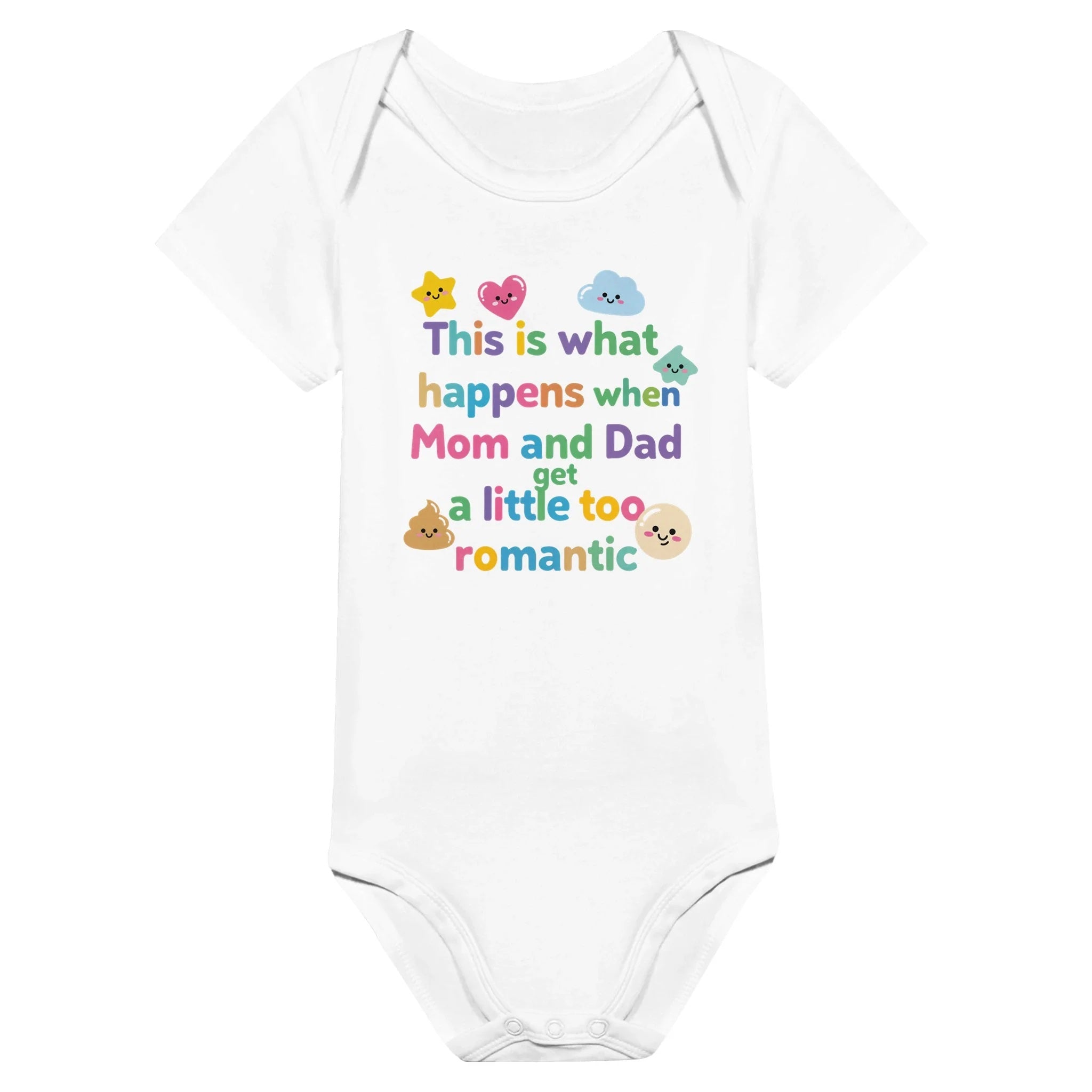 Baby Strampler aus 100 % Bio-Baumwolle – This is what happens when Mom and Dad get a little too romantic