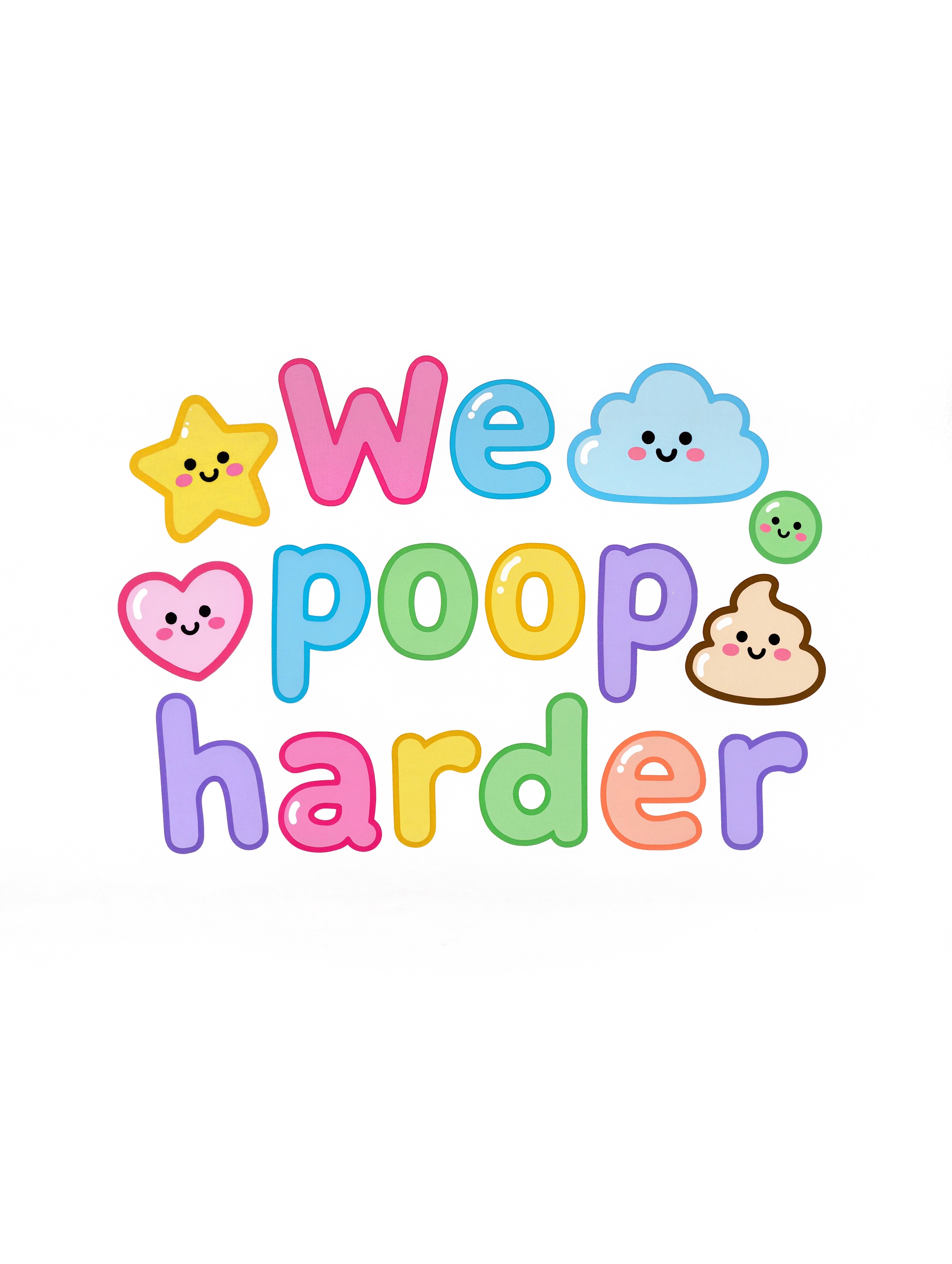 Baby Strampler aus 100 % Bio-Baumwolle – We poop harder