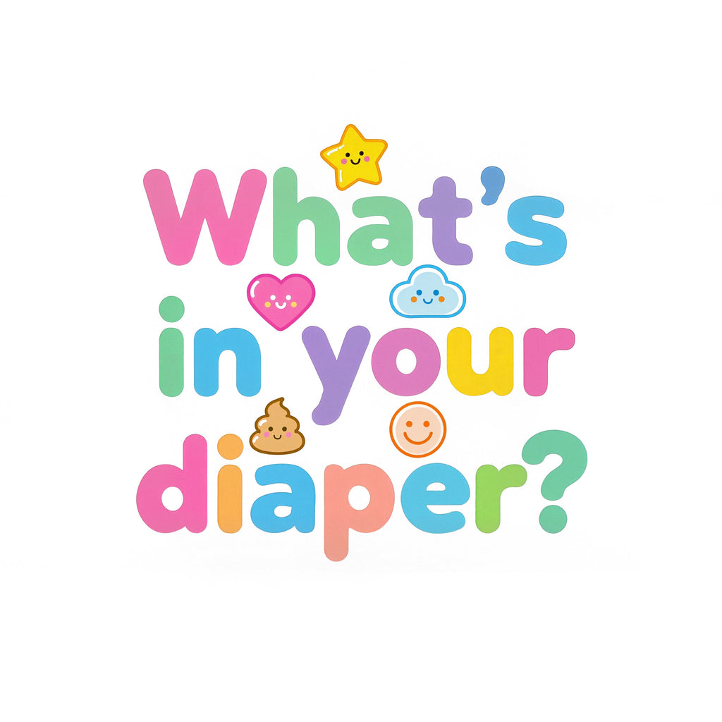 Baby onesie made from 100% organic cotton - What's in your diaper?