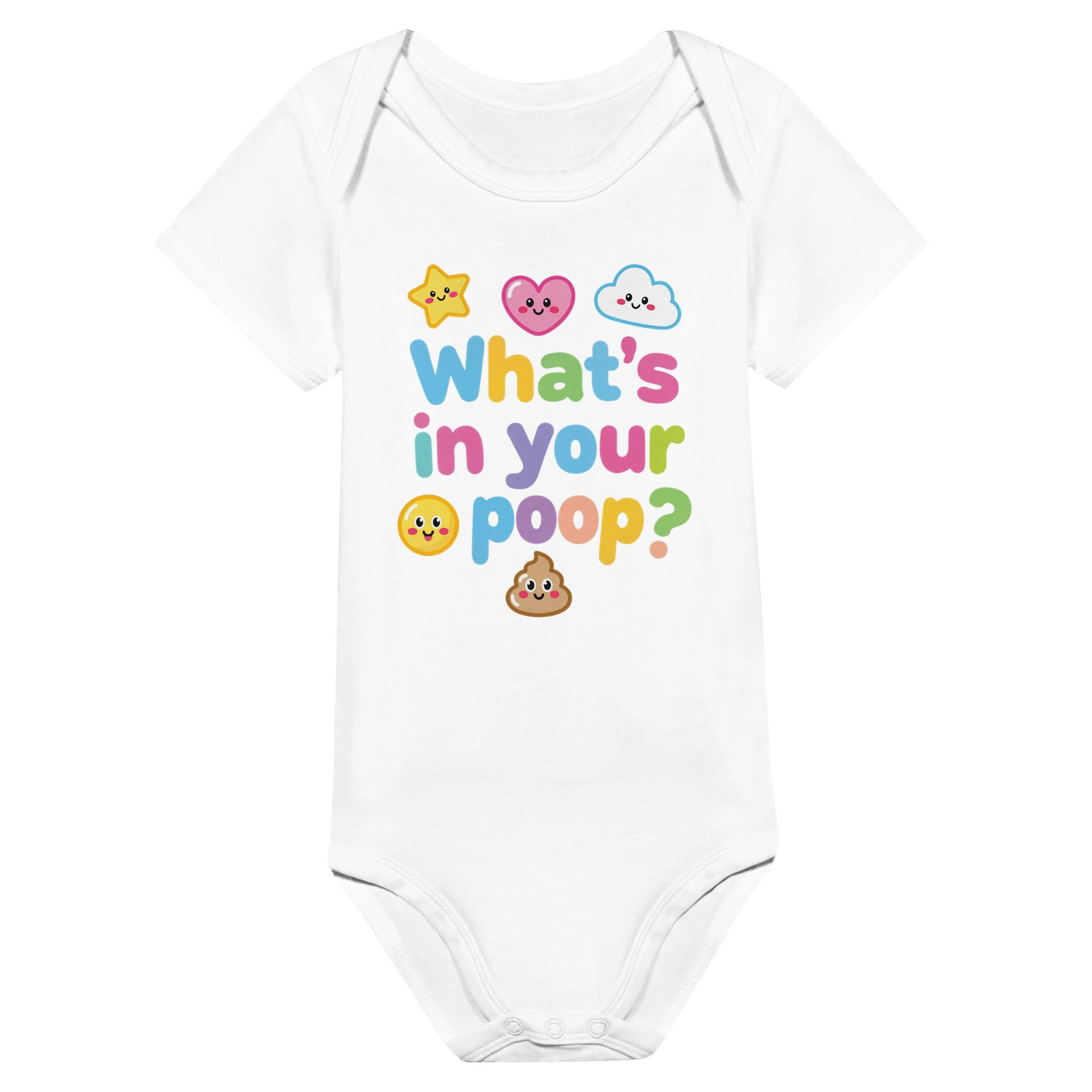 Baby Strampler aus 100 % Bio-Baumwolle – What's in your poop?