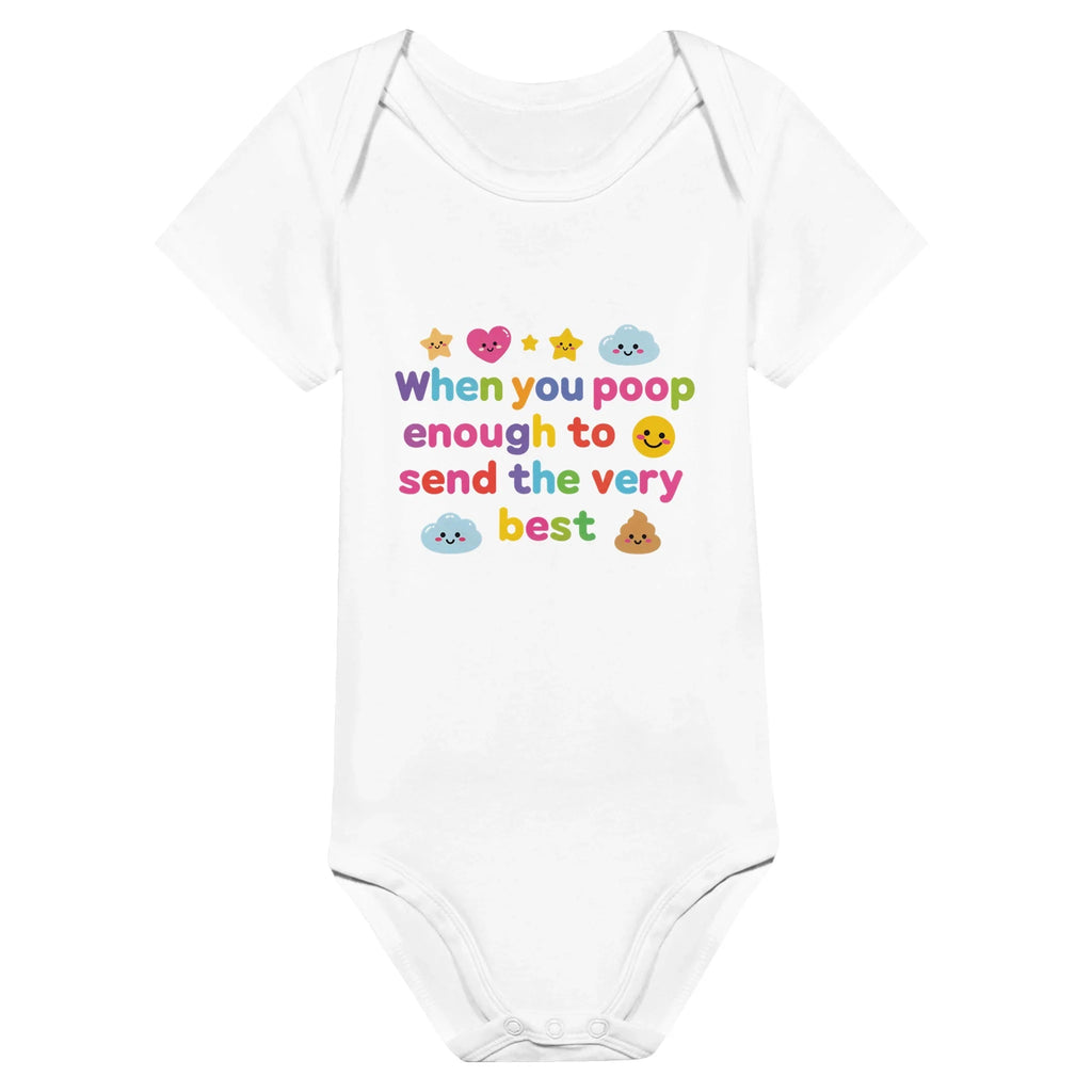 Baby Strampler aus 100 % Bio-Baumwolle – When you poop enough to send the very best