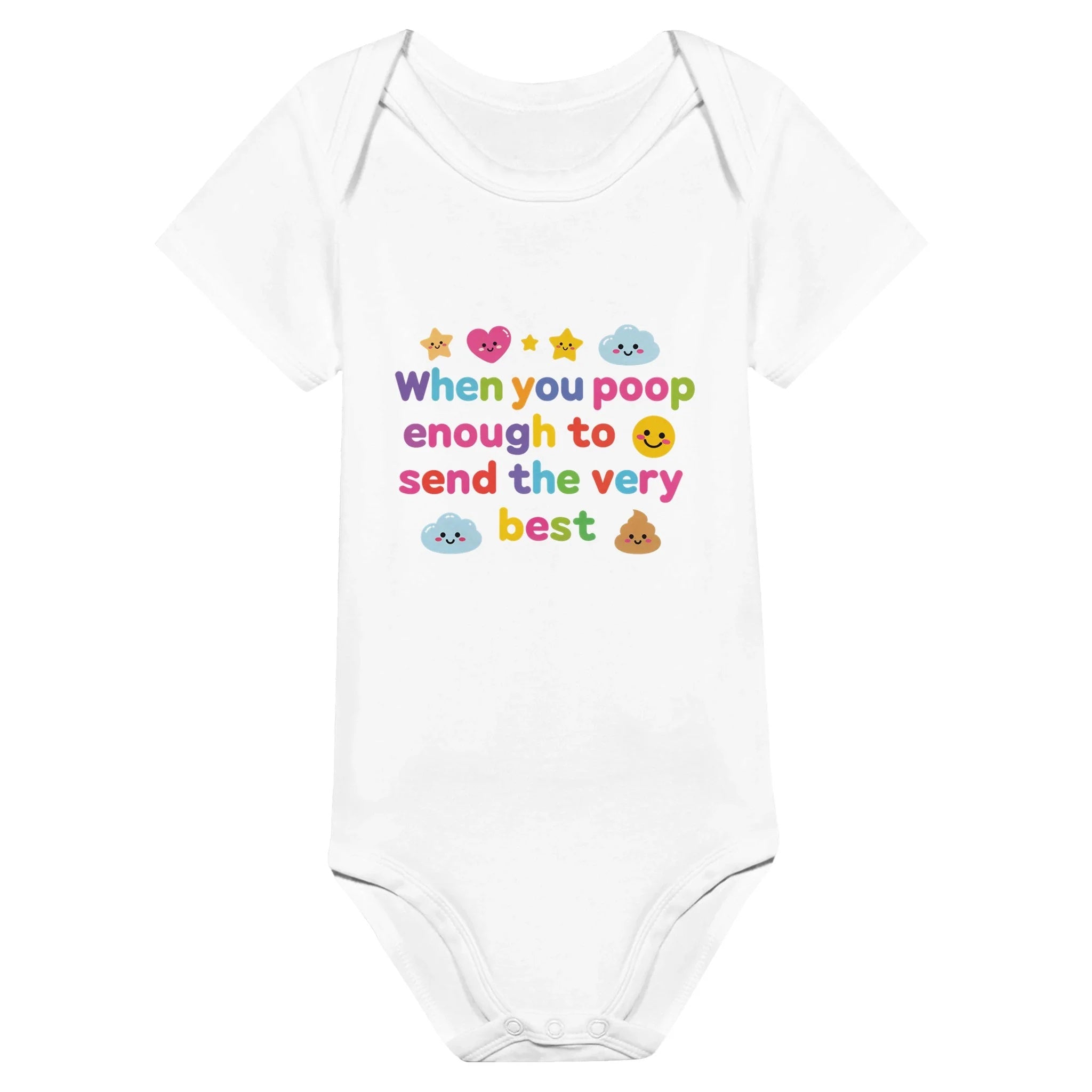 Baby Strampler aus 100 % Bio-Baumwolle – When you poop enough to send the very best