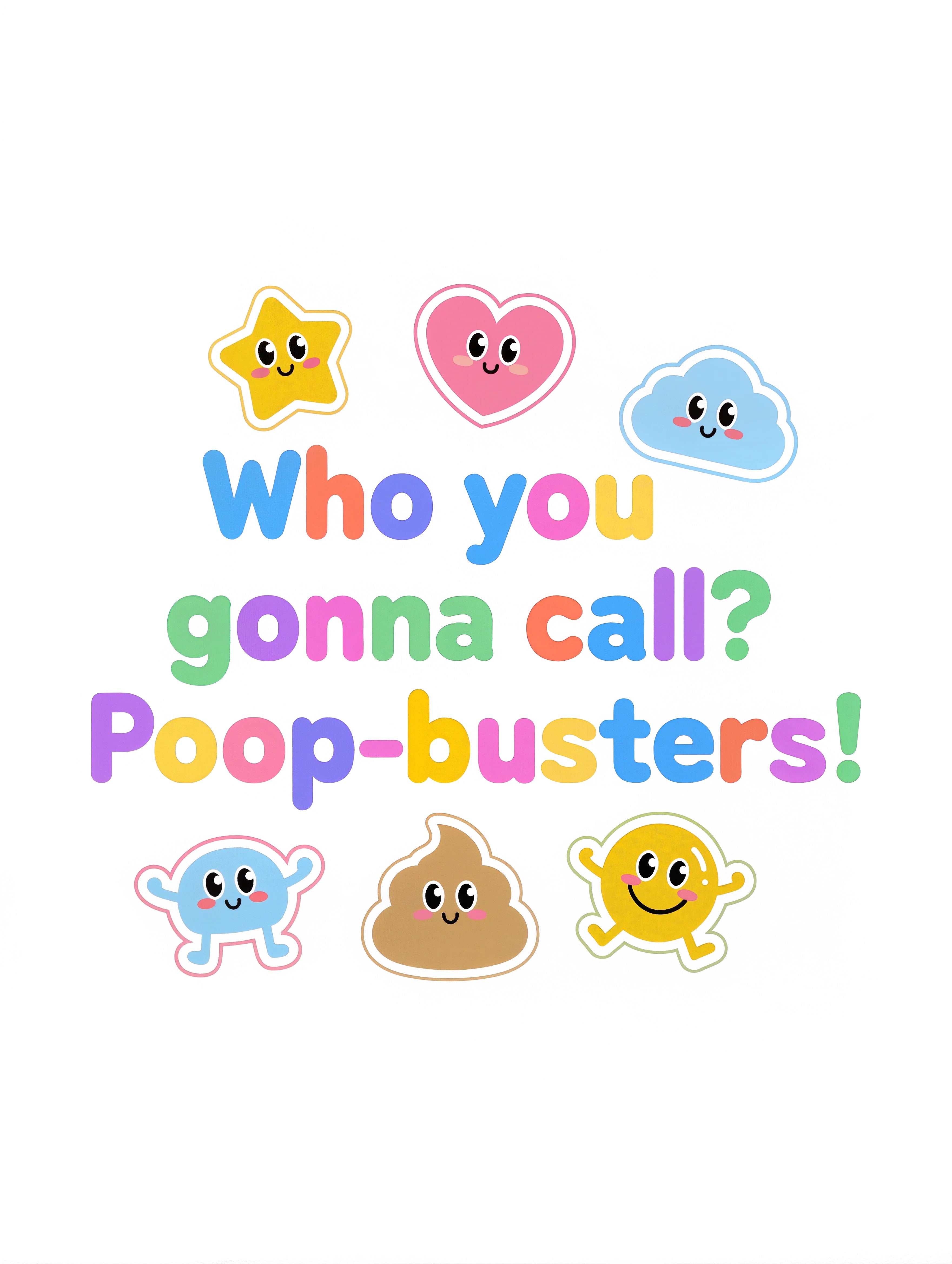 Baby Strampler aus 100 % Bio-Baumwolle – Who you gonna call? Poop-busters!