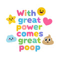 Baby Strampler aus 100 % Bio-Baumwolle – With great power comes great poop