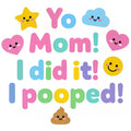 Baby Strampler aus 100 % Bio-Baumwolle – Yo Mom! I did it! I pooped!