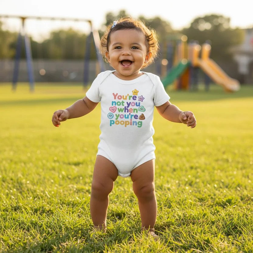 Baby Strampler aus 100 % Bio-Baumwolle – You're not you when you're pooping