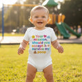 Baby Strampler aus 100 % Bio-Baumwolle – Your mission, should you accept it: survive my poop