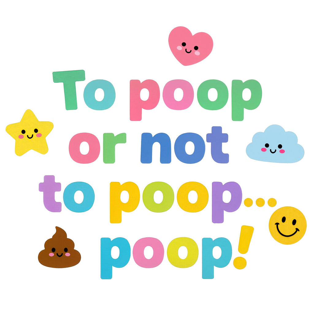 Organic cotton baby onesie – To poop or not to poop... poop!