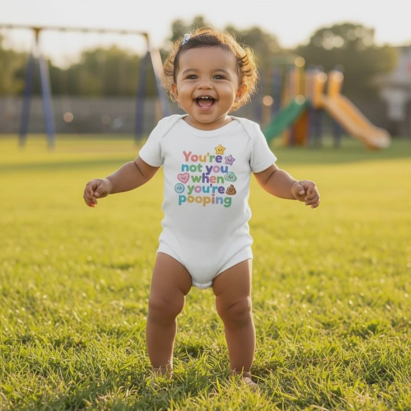 Baby Strampler aus 100 % Bio-Baumwolle – You're not you when you're pooping