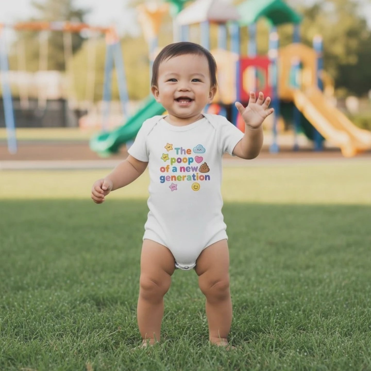 Baby Strampler aus 100 % Bio-Baumwolle – The poop of a new generation