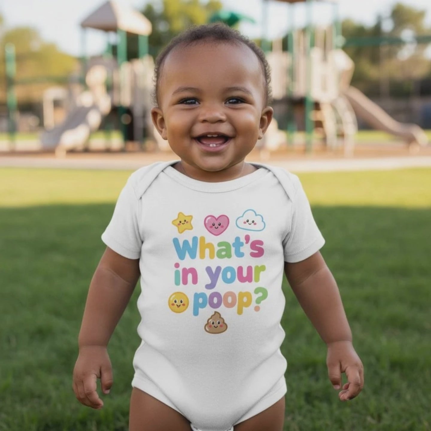 Baby Strampler aus 100 % Bio-Baumwolle – What's in your poop?