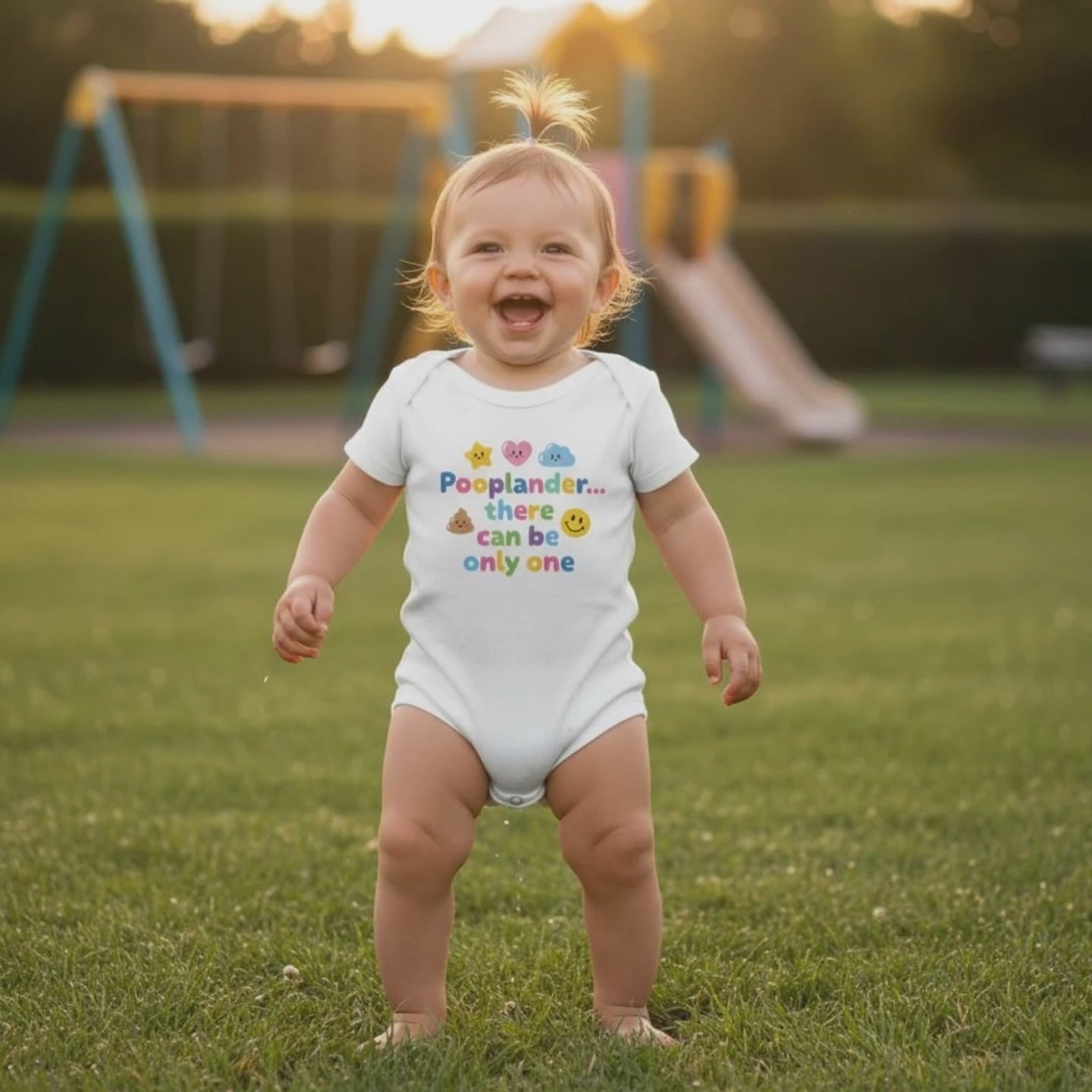 Baby Strampler aus 100 % Bio-Baumwolle – Pooplander... there can be only one