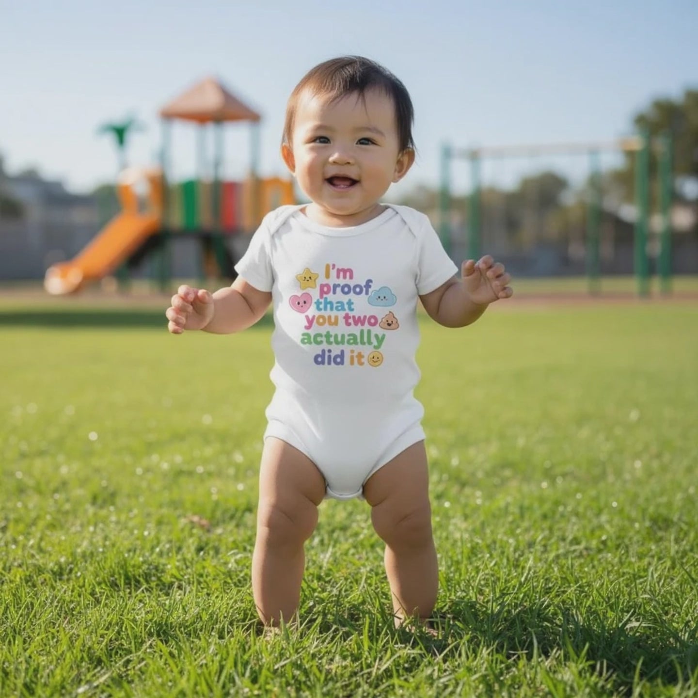 I'm proof that you two actually did it - Baby-Kurzarmbody aus Bio-Baumwolle